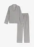 Gewebter Flanell Pyjama mit Fischgrätmuster, bonprix