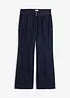 Wide-Leg-Jeans Mid Waist mit Gürtel, bonprix