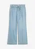 Wide-Leg-Jeans Mid Waist mit Gürtel, bonprix