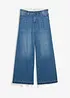 Wide-Leg-Jeans Mid Waist, Bequembund, bonprix