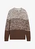 Pull en coton mélangé, coupe ventre confort, bonprix
