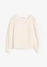 Bluse mit floralem Strukturmuster, bonprix