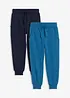 Lot de 2 pantalons de jogging doux en coton mélangé, bonprix