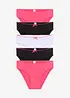 Lot de 5 slips coton avec nœud en satin, bonprix