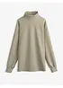 Sweat-shirt en néoprène à col montant, bonprix