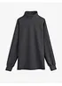 Sweat-shirt en néoprène à col montant, bonprix