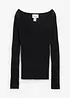 Pull en fine maille de laine mérinos, bonprix