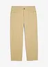 Pantalon droit en twill à taille élastiquée, loose, bonprix