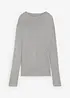 T-shirt côtelé en viscose mélangée, bonprix