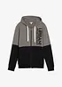 Sweat zippé à capuche 100% coton, bonprix
