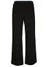 Pantalon large en viscose mélangée à taille élastiquée, bonprix