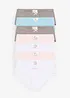 Lot de 7 culottes en coton doux avec nœud en satin, bonprix