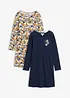 Lot de 2 robes en jersey 100 % coton, bonprix