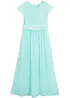 Robe en crêpe avec dentelle, bonprix