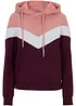Sweat-shirt à grand col et capuche, bonprix