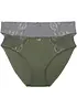 Lot de 2 slips avec dentelle, bonprix