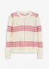 Pull ajouré avec laine et alpaga, bonprix