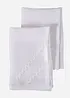 Stoffservietten mit dekorativer Biese (2er Pack), bonprix