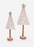 Sapins déco avec flocons de neige, bonprix