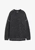 Pull long en maille duveteuse, bonprix