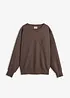 Sweat oversize doux en coton mélangé, bonprix