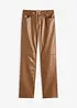 Lederimitat-Hose mit Bequembund, bonprix