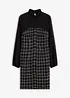 Robe courte en maille bouclette avec manches en mousseline, bonprix