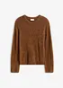 Pullover in Plüsch-Optik, bonprix