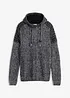 Pull à capuche et détails motard, bonprix