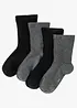 Lot de 4 paires de chaussettes sans pression avec coton, bonprix