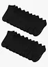 Lot de 20 paires de socquettes en coton majoritaire, bonprix