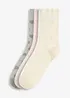 Socken mit Frottee-Muster und druckfreiem Bündchen (3er Pack), soft touch, bonprix