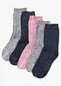 Lot de 5 paires de chaussettes thermiques en éponge, bonprix