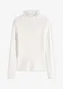 Ripp-Pullover aus fließendem Viskose-Mix, bonprix