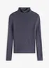 Ripp-Pullover aus fließendem Viskose-Mix, bonprix