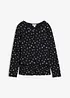T-shirt manches longues en coton extensible, bonprix