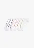 Lot de 6 paires de chaussettes courtes en coton, bonprix