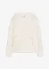 Pull oversize à franges, bonprix