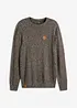 Pull col rond en coton mélangé, bonprix