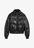Leder-Steppjacke aus Lammnappa, bonprix