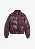 Leder-Steppjacke aus Lammnappa, bonprix