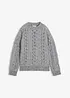 Grobstrick-Pullover mit Zopfmuster, bonprix