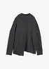 Pullover mit asymmetrischem Saumverlauf und Wollanteil, bonprix