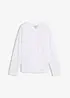 T-shirt manches longues contenant de la soie, bonprix