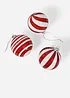 Lot de 3 boules de Noël, bonprix