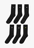 Thermo Socken mit Stickerei und Bio-Baumwolle (6er Pack), bonprix