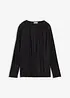 T-shirt manches longues texturé, bonprix