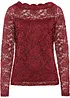 T-shirt manches longues en dentelle, bonprix