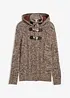 Grobstrick-Kapuzenpullover mit Baumwolle, bonprix