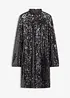 Paillettenkleid mit Trompeten-Ärmel, bonprix